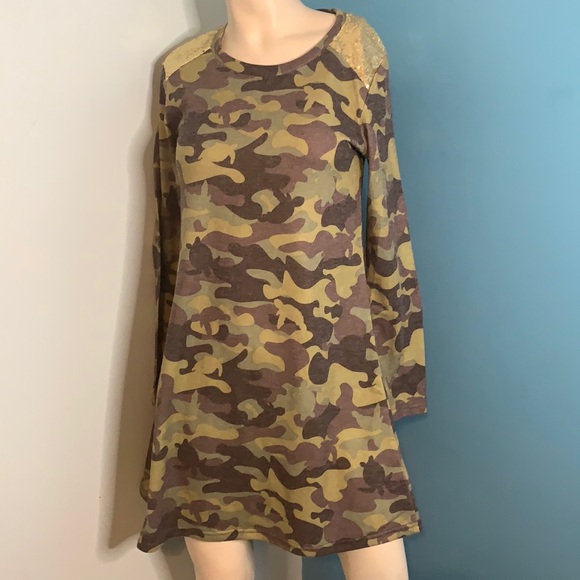 Simply southern camo and gold sequin dress - Picture 3 of 6